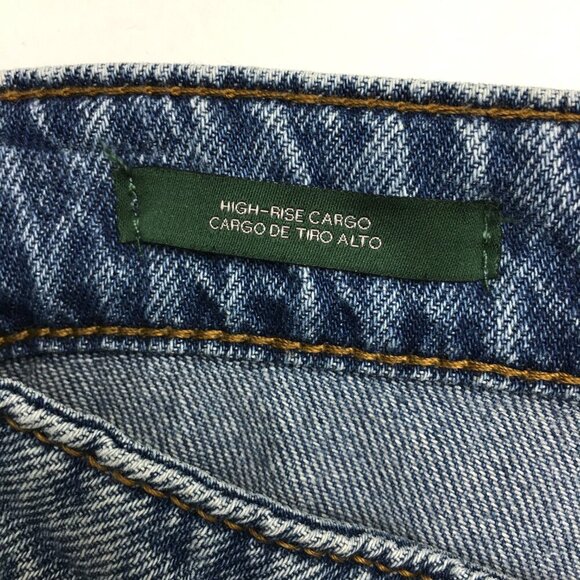 Wild Fable Jeans Wide Leg Y2K Retro Cargo Stretch size 2 length 32" - Picture 3 of 10